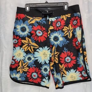 Mossimo Supply Co. Floral Print Board Shorts Swim Trunks